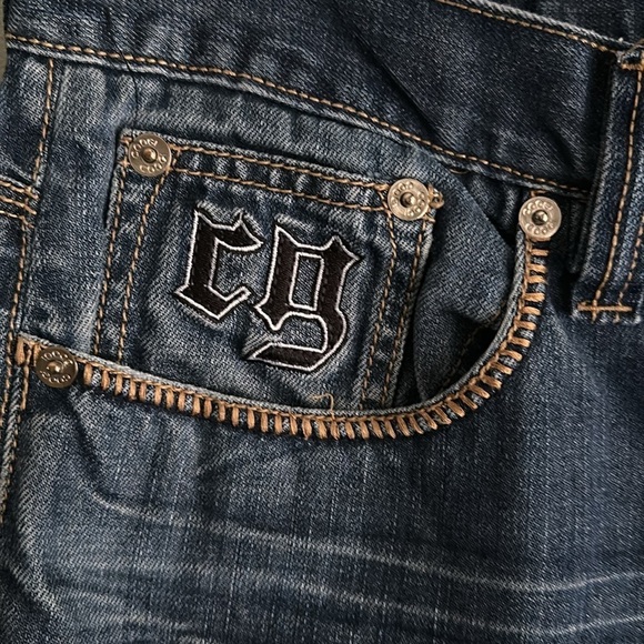 COOGI Jeans Embroidered COOGI Spellout Heritage 5 Pockets W38 L34 Urban Hip Hop - Picture 12 of 16